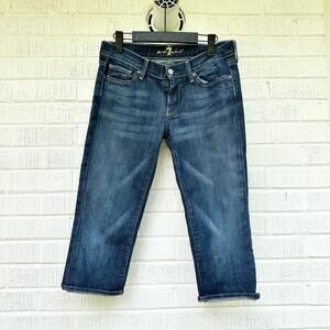 Seven for all Mankind Vintage Y2K Dark Wash Capri Jeans